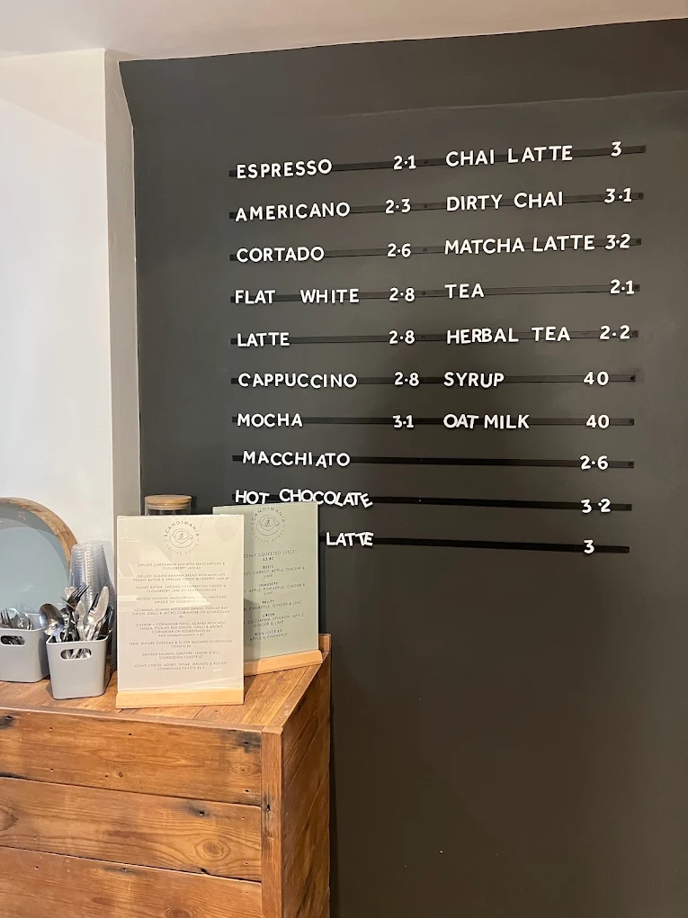 Scandimania menu board